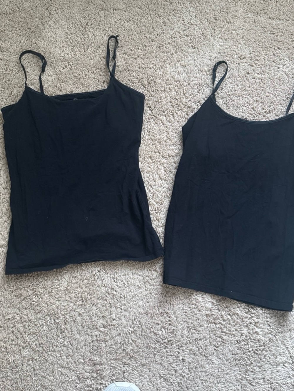 SO Black Spaghetti Strap Camisole Tank Top